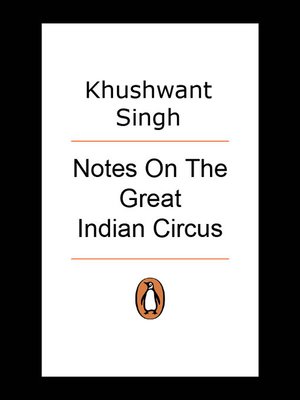 cover image of Notes On the Great Indian Circus